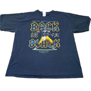 Gildan Ben Roethlisberger T-Shirt Mens XL Black Excellent 2005 Back In Black NFL